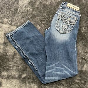 Womens rock revival low rise bootcut jeans size 25